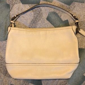 White/Cream Coach Purse Great Condition